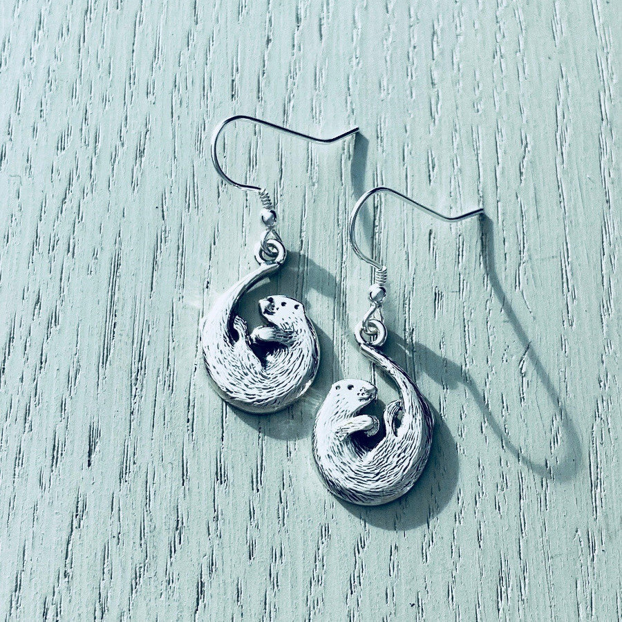 Otter Drop Earrings by Celina Rupp