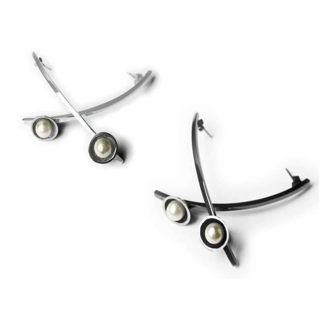 Drop Pearl Earrings - LAP016 Pearl