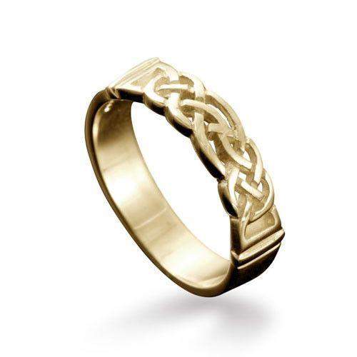 Linga Celtic Ring Various Metals - R129 - Size R-Z-Ogham Jewellery
