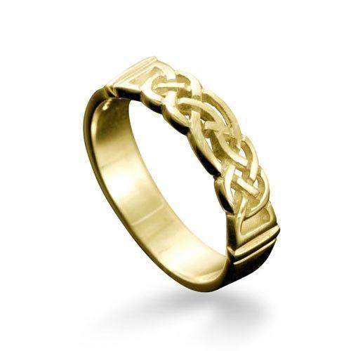 Linga Celtic Ring Various Metals - R129 - Size R-Z-Ogham Jewellery
