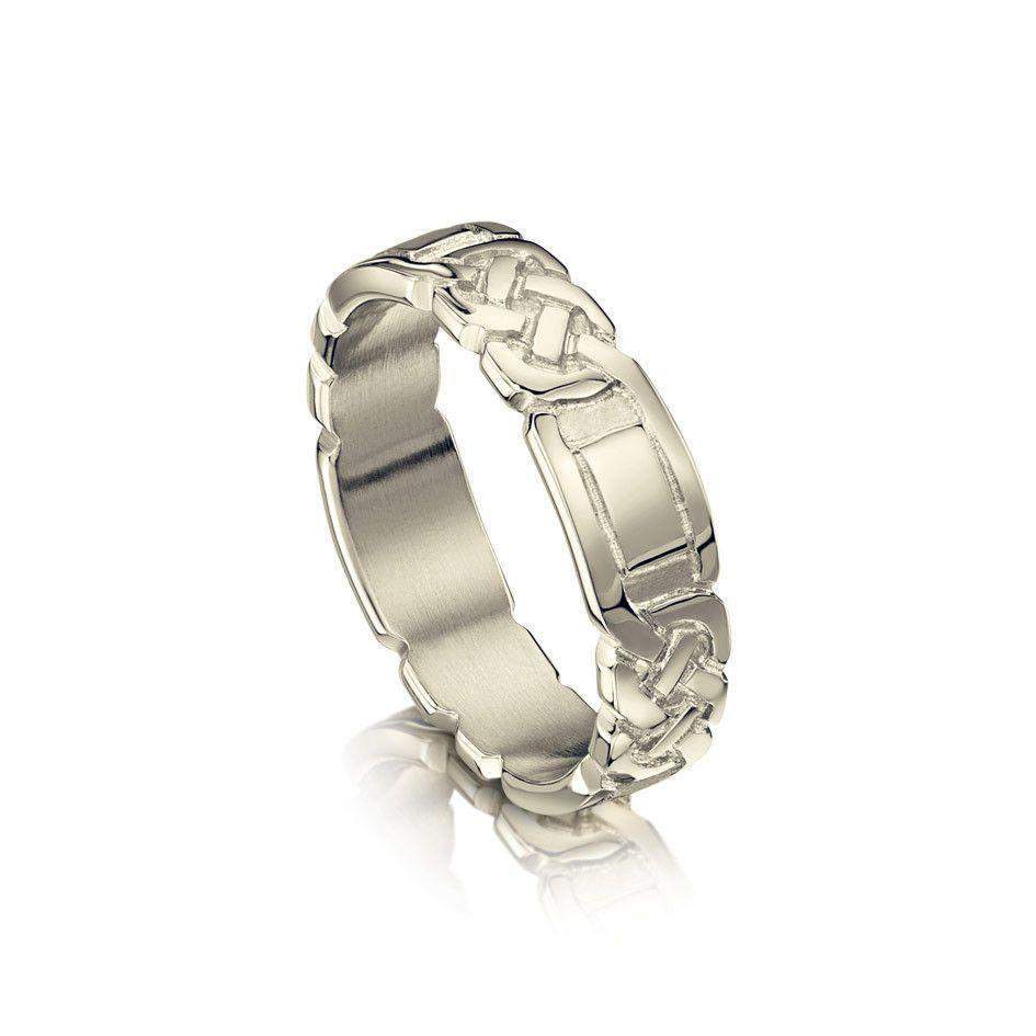 Lover's Knot Celtic Wedding Ring - GR25 - Various Metals-Ogham Jewellery
