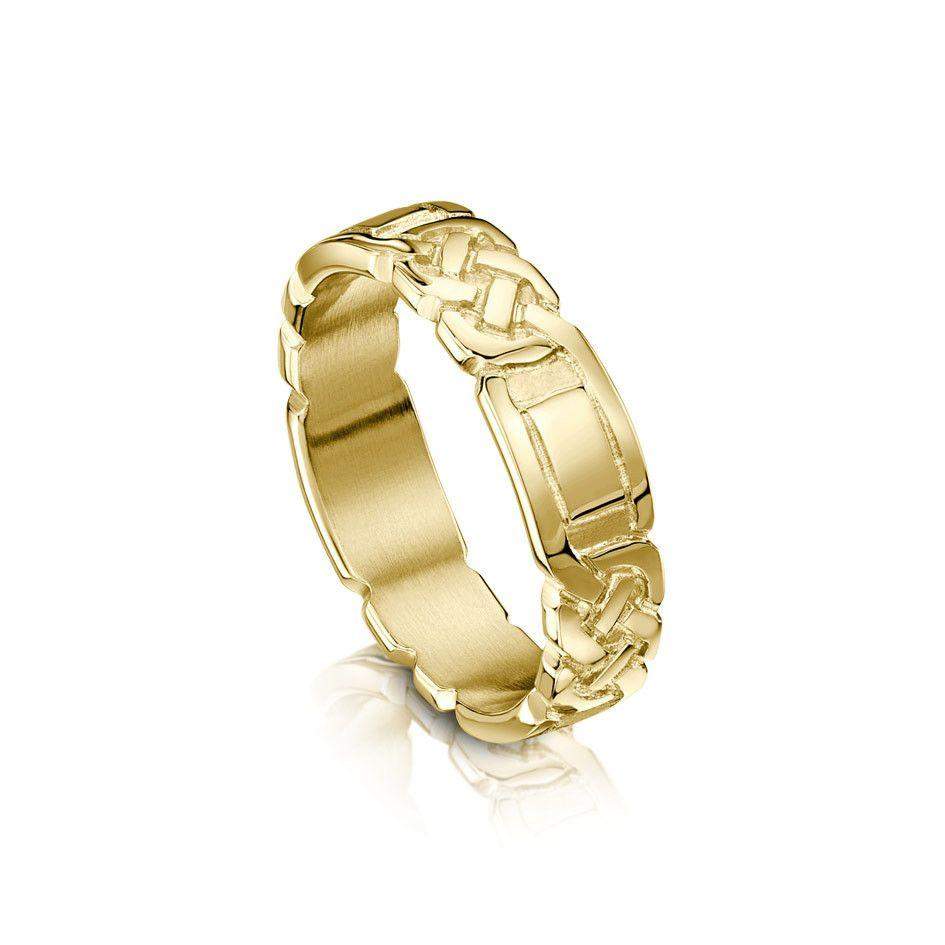 Lover's Knot Celtic Wedding Ring - Sheila Fleet R25 R-W-Ogham Jewellery