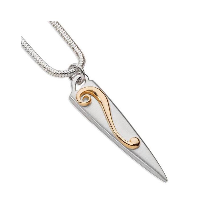 Lyradale Sterling Silver, 9ct Yellow Gold or Silver and Gold Pendant - 12048 Aurora