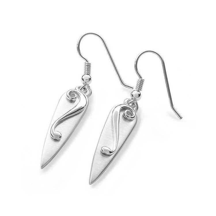 Lyradale Sterling Silver, Gold or Silver and 9ct Yellow Gold Drop Earrings - 13048/23048 Aurora