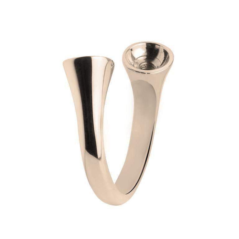 Melano Designer Twisted Curved Ring - 5070-Ogham Jewellery