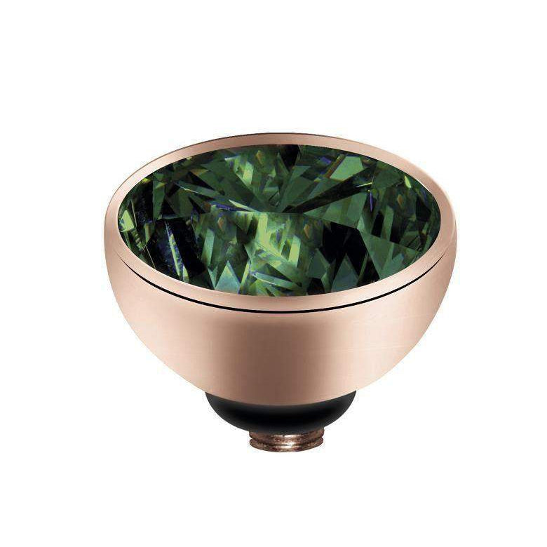 Melano Small Twisted Rose Gold Plated CZ Top - 5011-Ogham Jewellery