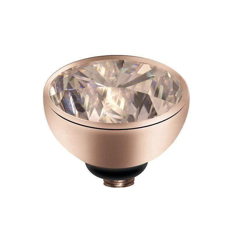 Melano Small Twisted Rose Gold Plated CZ Top - 5011-Ogham Jewellery