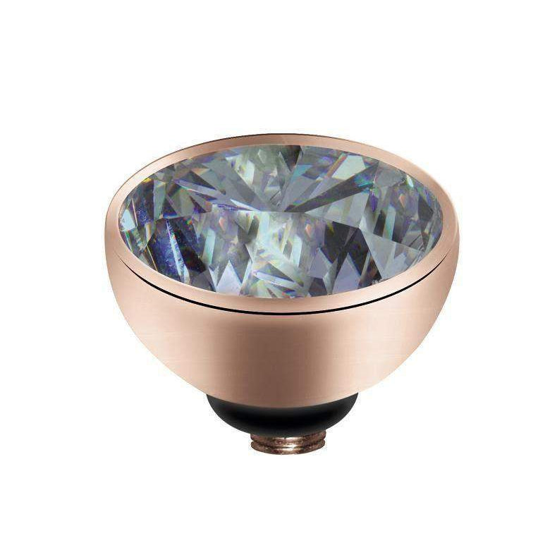 Melano Small Twisted Rose Gold Plated CZ Top - 5011-Ogham Jewellery