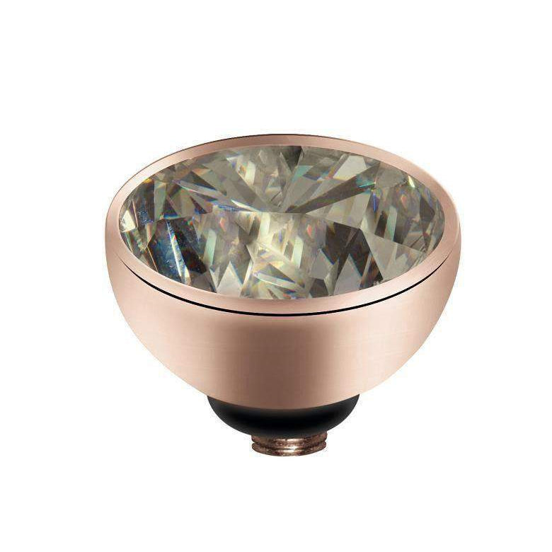 Melano Small Twisted Rose Gold Plated CZ Top - 5011-Ogham Jewellery