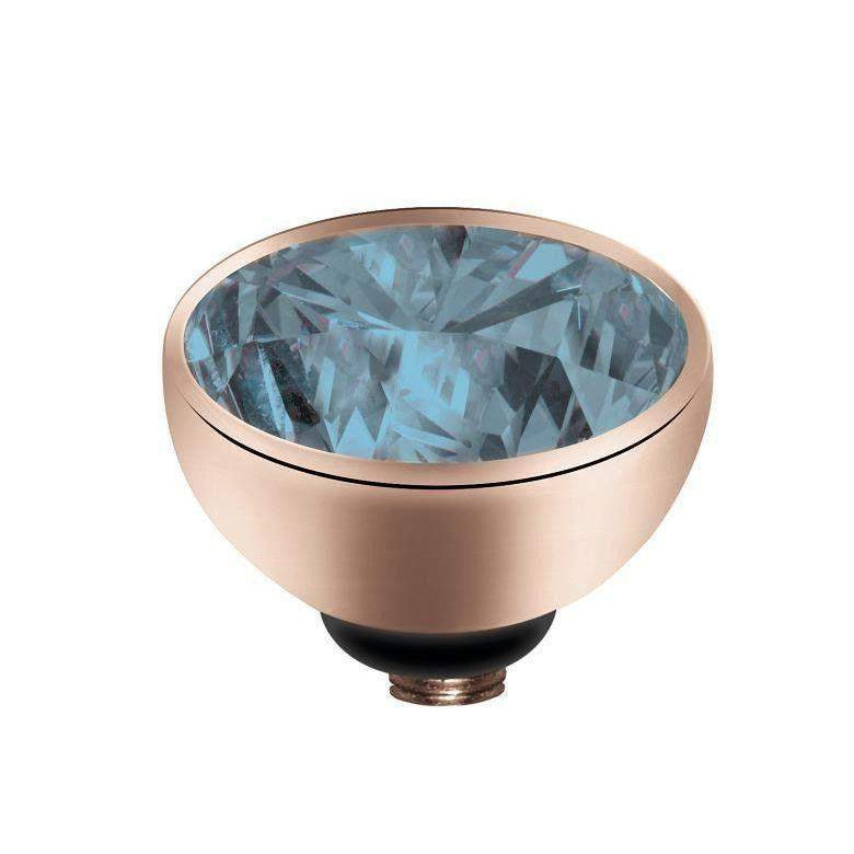 Melano Small Twisted Rose Gold Plated CZ Top - 5011-Ogham Jewellery