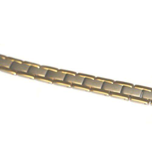 Mens Titanium & Gold Plated Bracelet-Ogham Jewellery