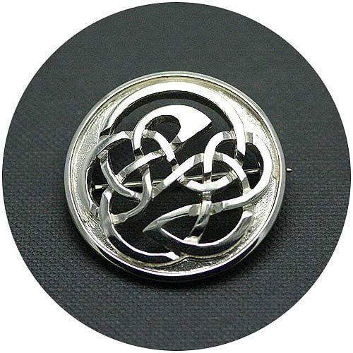 Mithril Silver Celtic Brooch 033B-Ogham Jewellery