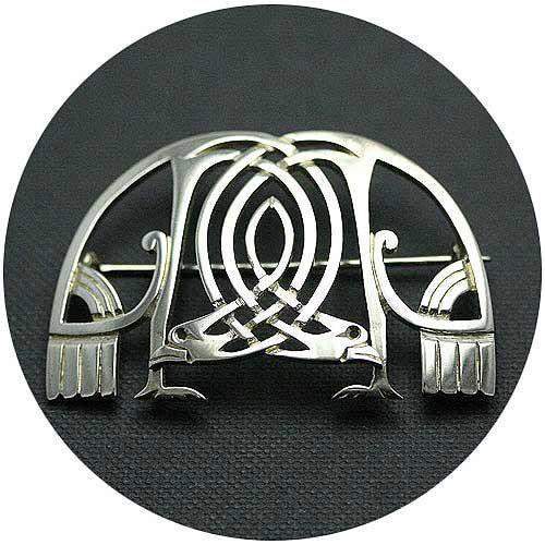 Mithril Silver Celtic Brooch Z2-Ogham Jewellery
