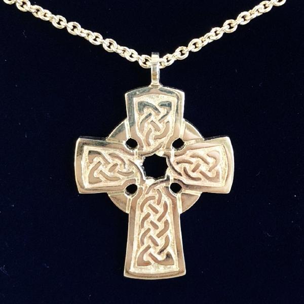 Mithril Silver Celtic Cross - KELLS-Ogham Jewellery