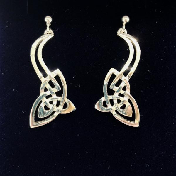 Mithril Silver Celtic Earrings C48-Ogham Jewellery