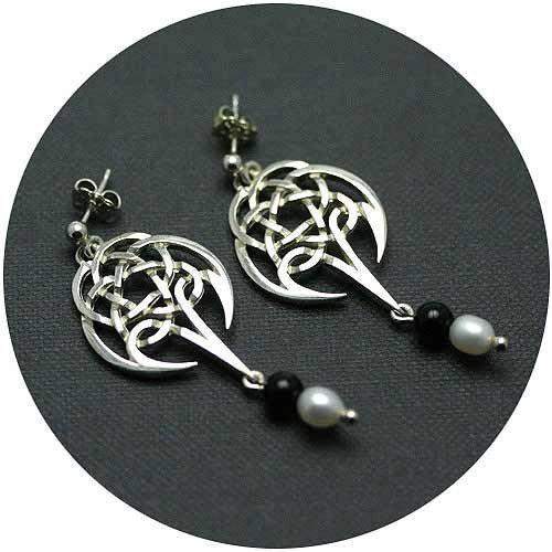 Mithril Silver Celtic Earrings C86-Ogham Jewellery