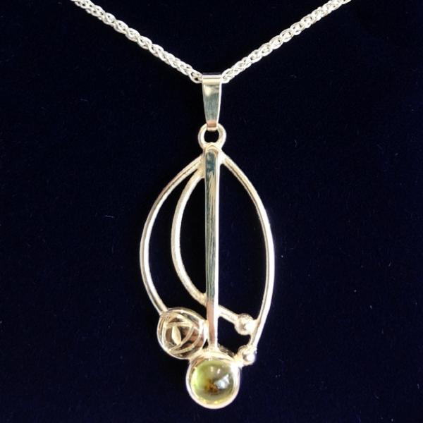 Mithril Silver Celtic Mackintosh Pendant C.R.M-Ogham Jewellery