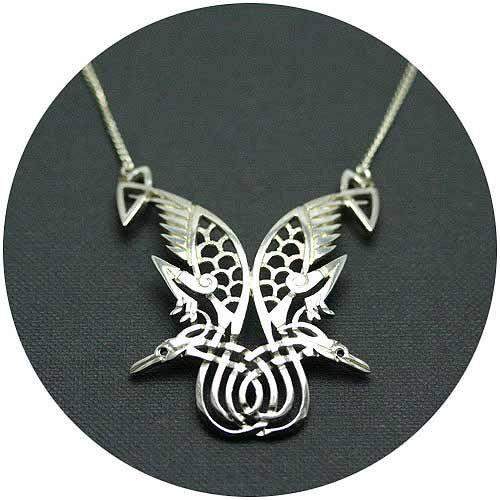 Mithril Silver Celtic Necklace Z11-Ogham Jewellery