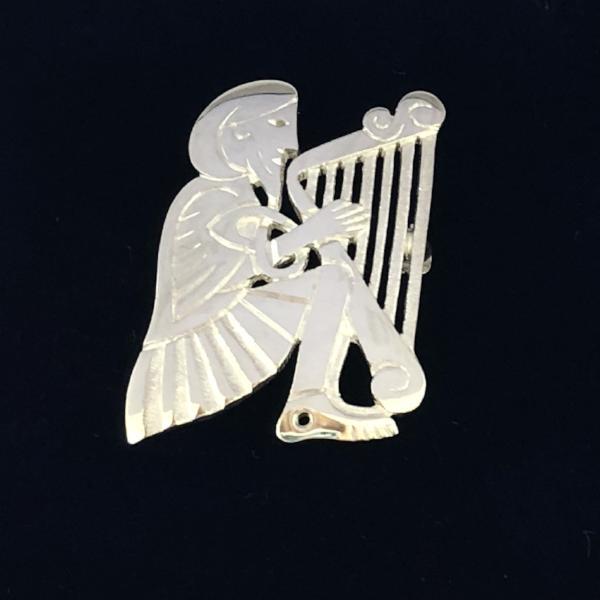 Mithril Silver Harper Brooch-Ogham Jewellery
