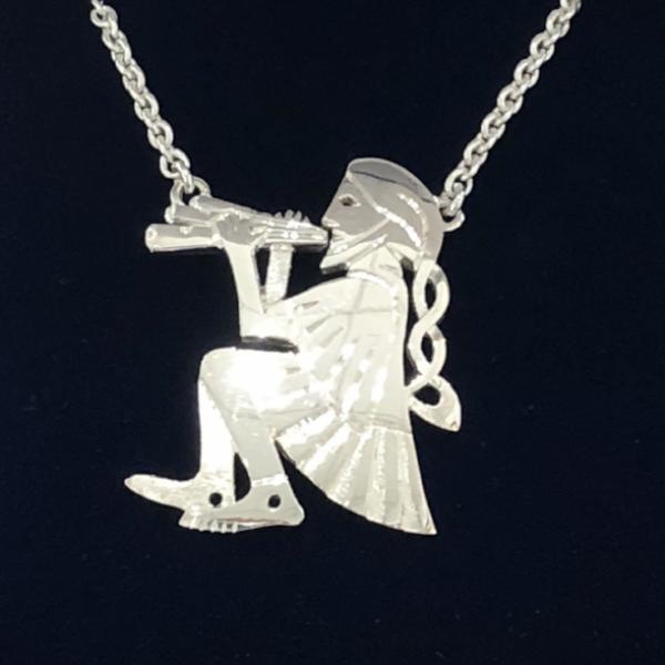 Mithril Silver Piper Necklace-Ogham Jewellery