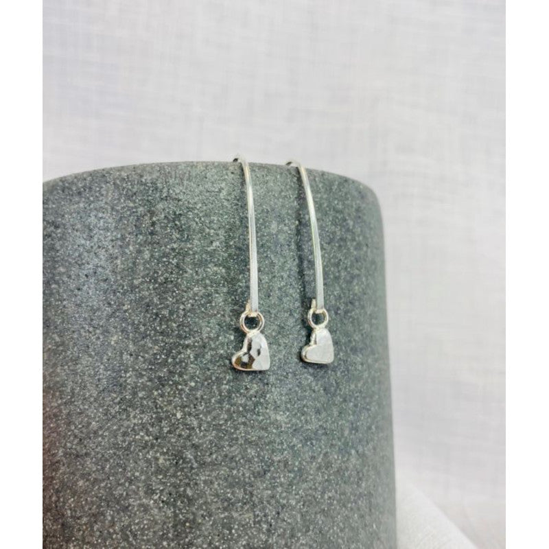 My Wee Heart Sterling Silver Drop Earrings