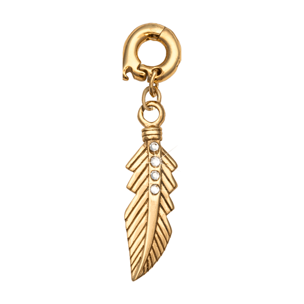 Nikki Lissoni Featherlight Charm - D1119GL-Ogham Jewellery