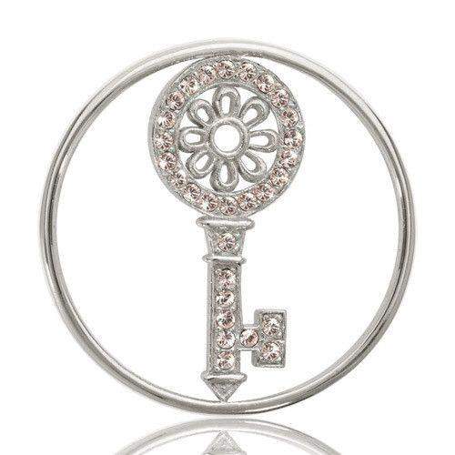 Nikki Lissoni Key to My Heart Coin C1004SM-Ogham Jewellery