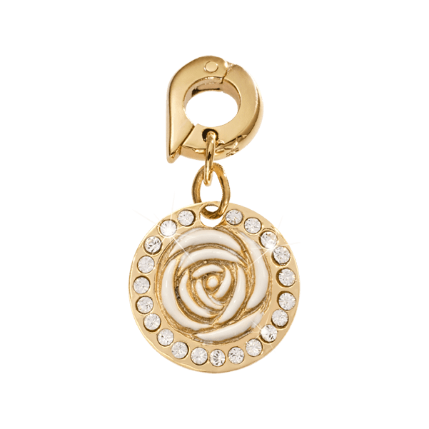 Nikki Lissoni Vintage Rose Charm - D1076GS-Ogham Jewellery