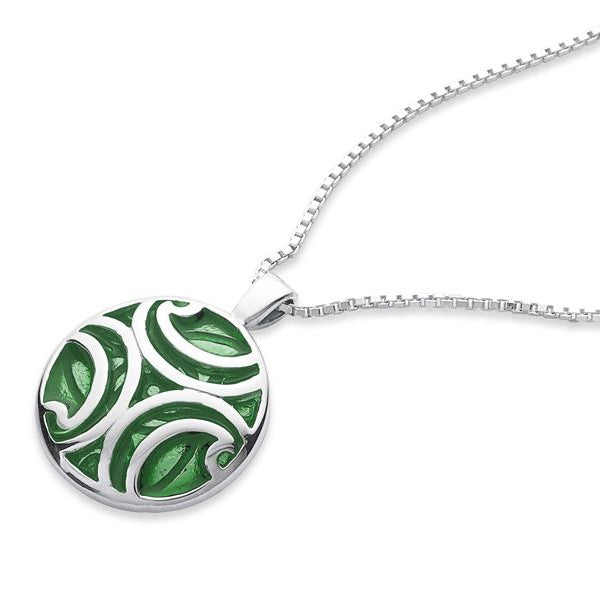 Oronsay Colourful Sterling Silver Pendant - NO332 Celtic Art.