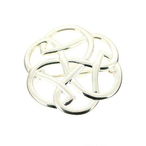 Ortak Celtic Silver Brooch -SB559-Ogham Jewellery