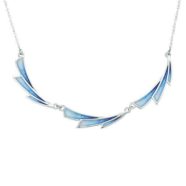 Ortak Enamel and Silver Ignite Necklace EN100-Ogham Jewellery