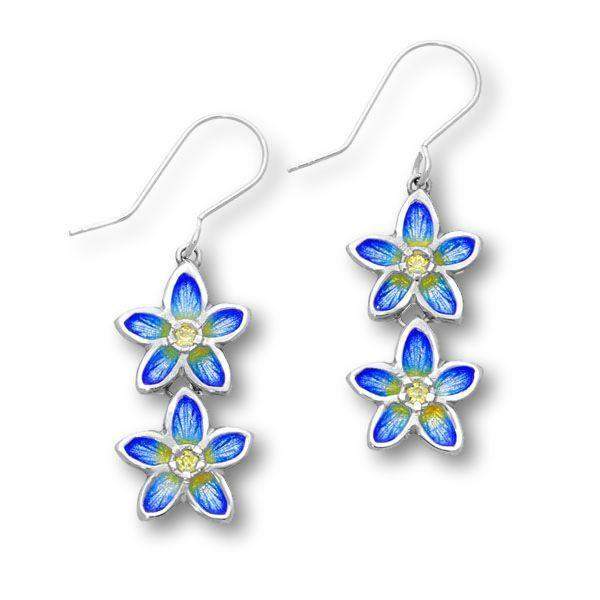 Ortak Happy Valley Earrings Silver &amp; Enamel - ECE22-Ogham Jewellery