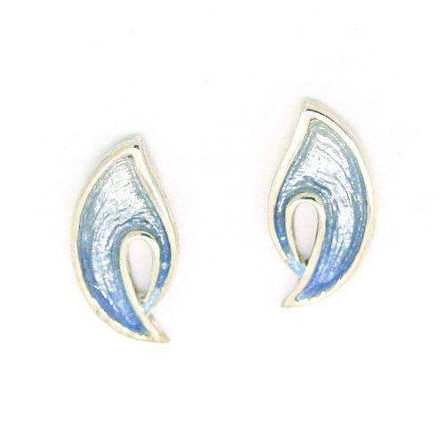 Ortak Silver And Enamel Earrings -EE214-Ogham Jewellery