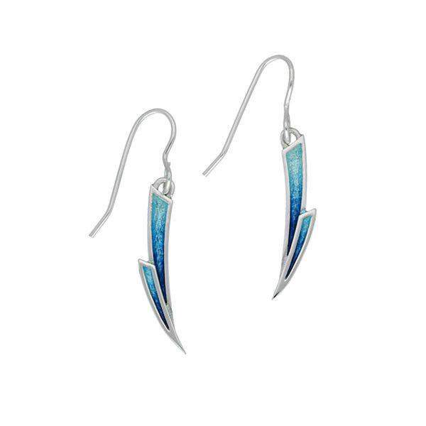 Ortak Silver and Enamel Earrings EE473-Ogham Jewellery