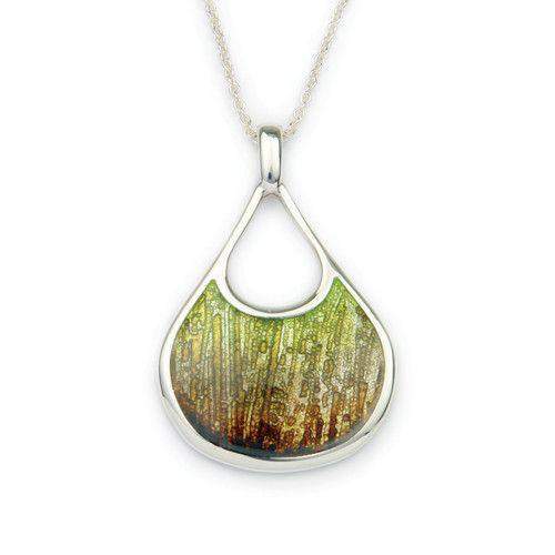 Ortak Silver And Enamel Earth Pendant (3 Colour Options) - EP294-Ogham Jewellery
