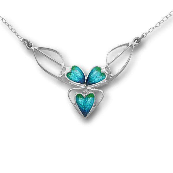 Ortak Silver And Enamel Necklace EN751-Ogham Jewellery