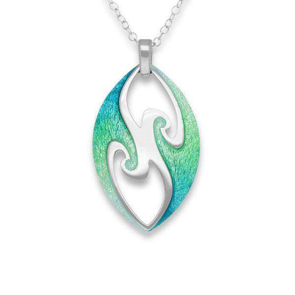 Ortak Silver And Enamel Pendant &#39;BALI&#39; EP335-Ogham Jewellery