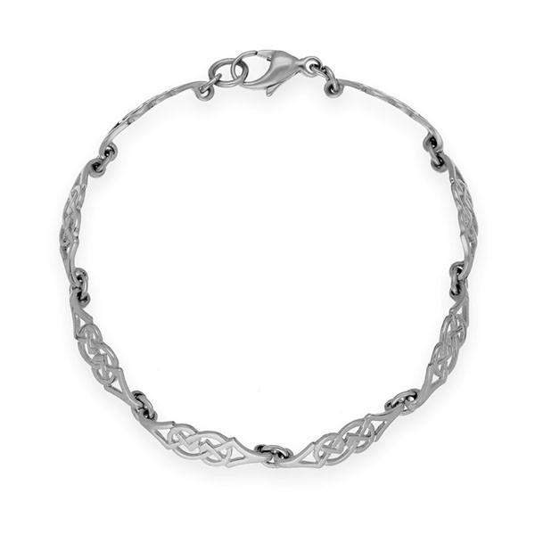 Ortak Silver Celtic Bracelet - BL167-Ogham Jewellery
