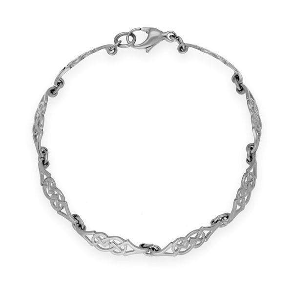 Ortak Silver Celtic Bracelet - BL167-Ogham Jewellery