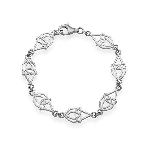 Ortak Silver Celtic Bracelet - BL453-Ogham Jewellery