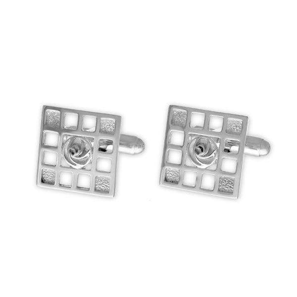 Ortak Silver Celtic Cufflinks CL92-Ogham Jewellery