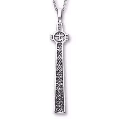 Ortak St Martins Sterling Silver Celtic Cross- P1154-Ogham Jewellery