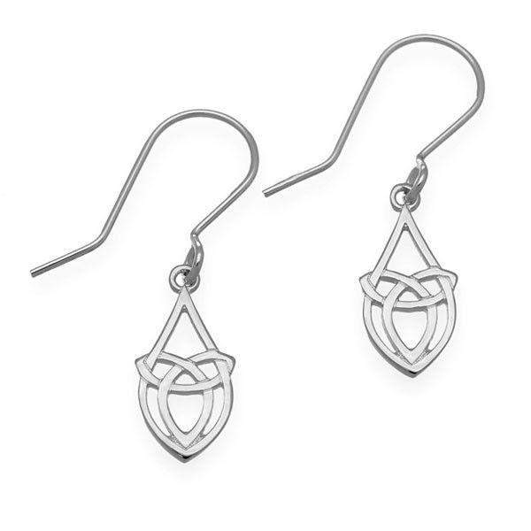 Ortak Sterling Silver Celtic Earrings - E1633-Ogham Jewellery