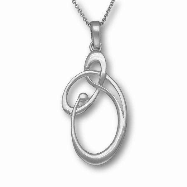Ortak Sterling Silver Celtic Knot Pendant - P944-Ogham Jewellery