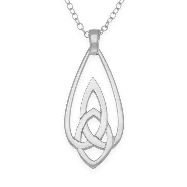 Ortak Sterling Silver Celtic Knot Pendant-P979-Ogham Jewellery