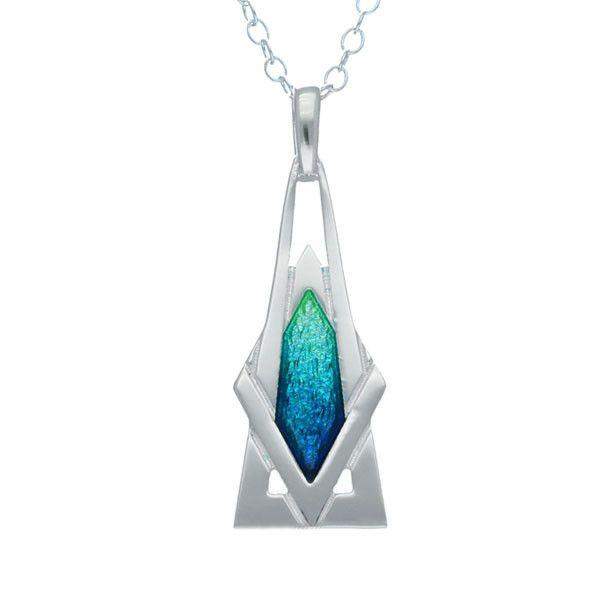 Ortak Sterling Silver & Enamel Ritzy Pendant - EP346-Ogham Jewellery