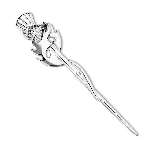 Ortak Sterling Silver Kilt Pin -B540-Ogham Jewellery