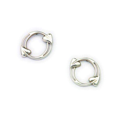 Ortak Sterling Silver Stud Earrings - E1605-Ogham Jewellery