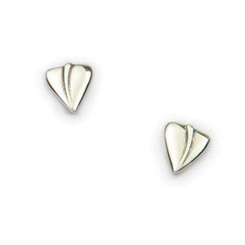 Ortak Sterling Silver Stud Earrings - E1606-Ogham Jewellery