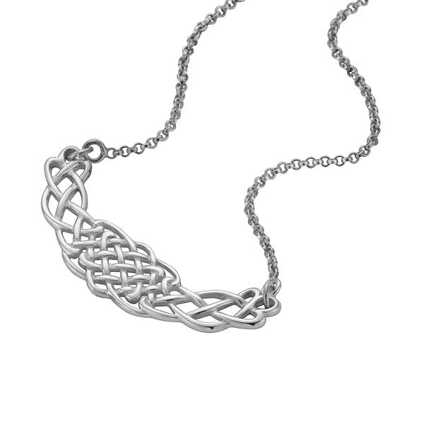 Sterling Silver Celtic Necklet P064ND Ogham Jewellery